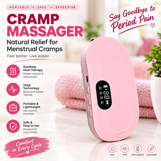 PINK FLOWAVE Period Cramp Relief Massager