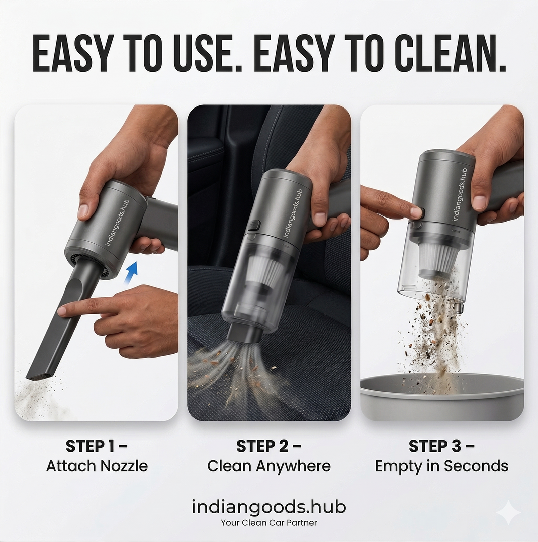 Vacuum Wireless Suction Cleaner- Portable Air Duster