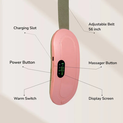 PINK FLOWAVE Period Cramp Relief Massager