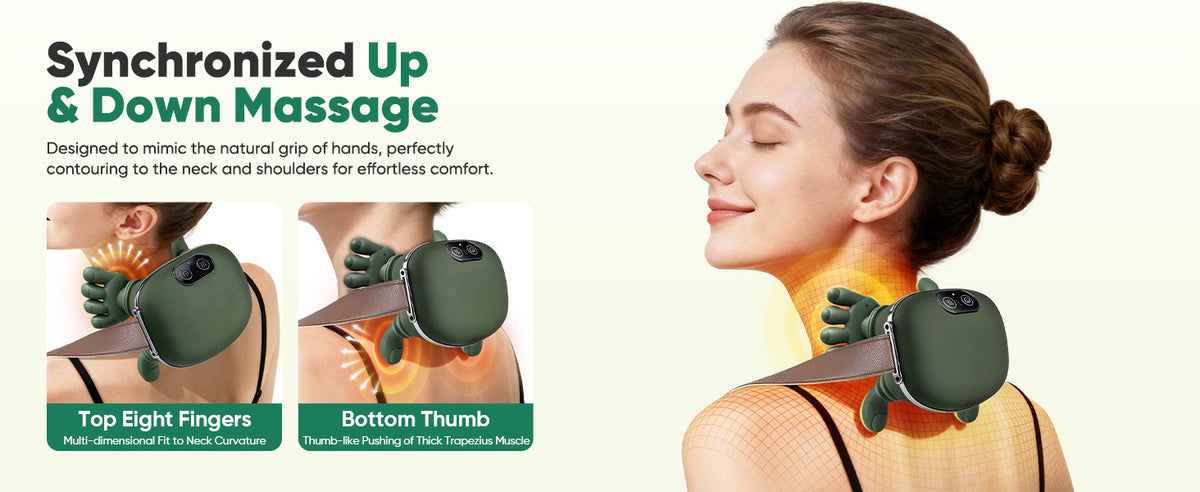 Wireless Neck & Back Massager – Portable Deep Massage for Muscle Relaxation